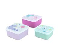 Miniland Set de 3 Fiambreras Infantiles con diferentes tamaños, Incluye tuppers de 230ml + 350ml + 540ml, Apto para lavavajillas, Recipiente Comida Bebe, Termo solidos bebe | Fantasy