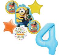 Minions - Ramo de globos para fiesta de cumpleaños número 4