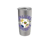 Minions Rolling Into the Holidays Vaso térmico de acero inoxidable de doble pared