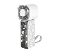 Miniventilador de mano recargable por USB, 3000 mAh, 100 velocidades | Pequeño ventilador portátil personal para hombres, mujeres y niños, para interiores y exteriores, viajes, escuela, camping