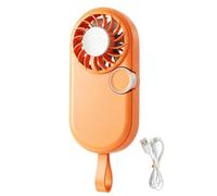Miniventilador de mano, recargable por USB, de 5 velocidades, bajo nivel de | Mini ventilador portátil de mano, ventilador de bolsillo recargable por USB de 5 velocidades de viento