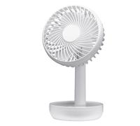 Miniventilador inalambrico sobremesa lemosin blanco 5w 3velocidades re