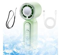 Miniventilador portátil ajustable con fuerte | Mini ventilador de mano de 199 velocidades para viajes, playa, viajes, escuela, verano, estudiantes, niños, niñas y adultos