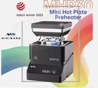 MINIWARE MHP30 Mini Placa Calefactora Pre-calentadora, Área de Calentamiento de 30*30mm, Mesa de Calentamiento de Temperatura Constante 300 ℃ Mesa de Calefacción Inteligente MP30 No power