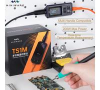MINIWARE oficial TS1M Mini estación de soldadura pantalla Digital portátil 210/245 mango punta Kits de reparación de soldadura herramienta de bricolaje TS-245 Handle KTip