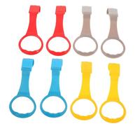 minkissy 8piezas Parque Infantil para Bebés con Anillos de Desmontables Amarillos Azules Grises Rojos Anillos Colgantes para Cuna Herramienta para Ayudar Levantarse Corralito