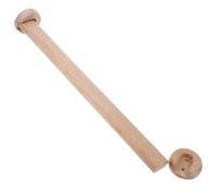 minkissy Barra de armario de madera, barra para ropa, 40-50 cm, con brida de madera de haya, diseño horizontal, para casas de huéspedes y hoteles