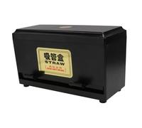 minkissy Caja Dispensadora de Diseño de Prensa y Salida Ajustable, de Negro para Cafeterías y Restaurantes de Comida Rápida