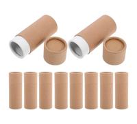 minkissy Contenedores de Tubo de Cartón Kraft para Dulces y Aromaterapia, 10 Unidades de 10.8X4.1 CM para Cajas de Obsequio y Manualidades
