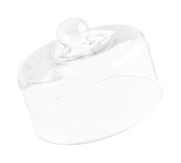 minkissy Cubierta de Vidrio Redonda para Pastel Alta Transparencia y Diseño Libre de Metales Pesados, Tapa Antipolvo para Alimentos Adecuado para Restaurantes y Cafeterías