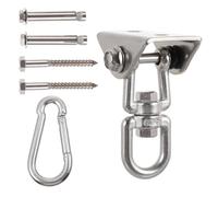 minkissy Gancho de Acero Inoxidable para Columpio Práctico y Resistente, Accesorio Conveniente para Colgar Hamacas y Columpios, Kit de Fijación Duradero