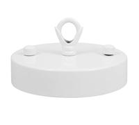 minkissy Placa de Techo Estilo Retro para Lámpara Colgante de Hierro en Color Blanco, Resistente al Óxido y Fácil de Instalar, Adecuado para Lámparas de Araña en Salones Modernos