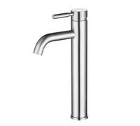Minnhua Grifo Lavabo Alto Grifo de Baño Monomando Caño Alto 170mm Cepillado | Grifo Baño Grifo Lavabo Grifo de Lavabo Alto Grifo Mezclador Baño de Acero Inoxidable Control de Agua Fría Y Caliente