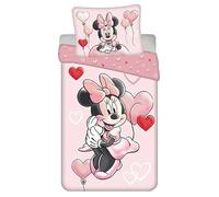 Jerry Fabrics Juego de cama Disney Minnie Balloon 100% algodón nórdica 140x200cm + funda almohada