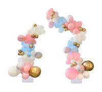 MINRS Juego de 2 arcos de metal para boda, arco de uva portátil, con bomba de mano, puede decorar uno mismo arco de boda, para bodas, aniversarios, fiestas de cumpleaños, propuestas de matrimonio,