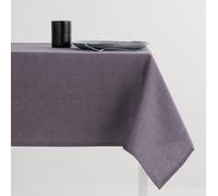 MINT DECO | Mantel Rectangular Loira Antimanchas | Algodón Combinado con Tacto Natural | Color Morado | 140x100 cm | Hecho en España | Lavable a Máquina | Apto para Interior y Exterior