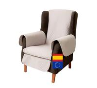 Miogar Funda Sillón Relax Reclinable y Butaca Orejero - Funda Sofá 1 Plaza Acolchada Reversible y Lavable - Protector contra Manchas y Arañazos - para Mascotas y Niños - Fabricado en España
