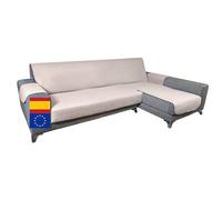 Miogar Funda Sofá Chaise Long - Válida Tanto para Cheslong Derecho como Izquierdo. Cubre Sofá Chaise Longue Reversible Protector Lavable contra Manchas y Arañazos, Mascotas y Niños. Hecho en España