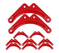 Mipcase 10 Piezas Soporte de Fijación de Esquina para Escalera de Mano, Pieza de Hierro Rojo Diseño Reforzado y Grosor para Mayor Seguridad y Fácil Transporte