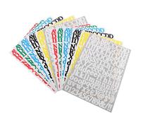 Mipcase 12 Hojas Pegatinas De Letras y Números Decorativas Autoadhesivas para Scrapbooking y Diarios