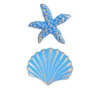 Mipcase 2 Piezas Tirador de Hierro Azul Estilo Océano para Armarios Infantiles Efecto Decorativo y Diseño Clásico, Resistente y No se Cae, Adecuado para Dormitorio Infantil