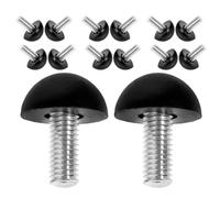 Mipcase 20 Piezas Pies Niveladores Ajustables para Muebles M8 de Metal y Goma, Protección de Suelo y Fácil Instalación para Mesas y Patas de Muebles