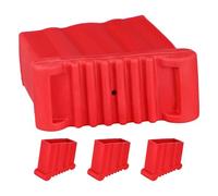 Mipcase 4 Piezas Cubrepies de Goma Antideslizante para Escalera Extensible y Escalera de Mano Fácil Instalación y Estabilidad Mejorada para Entornos Residenciales y Mejoras Hogar