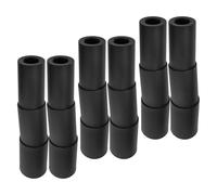Mipcase 6 Piezas Manguitos de Varilla Hidráulica para Silla de Oficina Negro, Funda de Pistón de Plástico Instalación Fácil y Ajuste para Muebles de Oficina