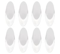Mipcase Accesorios para Cortinas y Persianas Enrollables Mango Transparente para Estores Verticales, Paquete de 8 Piezas, Diseño Ovalado para Hogar y Oficina