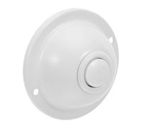 Mipcase Botón del Timbre Pulsador de Timbre Cable, Hierro, Blanco, Redondo, Mecánico, Montado en Pared, Luz Led, Sustitución Directa, para Interior y Hogar