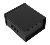Mipcase Caja para Conexiones Eléctricas de Exterior con Montaje en Pared, Resistente al Polvo, Material Plástico Negro con Orificios Ventilados para Iluminación Urbana
