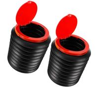 Mipcase Cubo de Basura Plegable Portátil 4l de Plástico Negro para Exterior | Diseño Plegable Práctico, Almacenamiento Conveniente, para Picnics, Reciclaje en Garaje y Hojas de Jardín