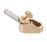 Mipcase Mini Cepilladora de Dedos para Madera Luthiers Profesionales Mini Cepillo de Madera Manual, Metal Dorado, 4,50x2,50x1,50cm, para Reparación de Violín y Ajuste de Puente