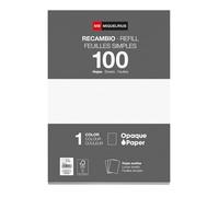 Miquelrius - 100 Hojas Punteadas A4, Recambio Dots | Folios Sueltos, Papel Opaco 90 g/m², Sin Taladros, para Perforar y Archivar en Carpetas de Anillas, Material Escolar