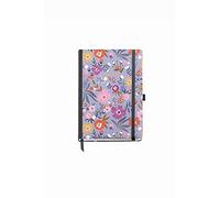 Miquelrius - Agenda 18 Meses, Septiembre 2021-Diciembre 2022, Semana Vista, Tamaño 12.2 x 16.8 cm, Trilingüe Español Portugués Inglés, Violeta Flores