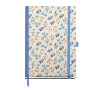 Miquelrius - Agenda 2025, Agenda Anual 155x213 mm, Agenda día página, Cubierta cartón forrado plastificado, Espiral, Cierre goma elástica, Papel 80 g/m², Español, Inglés y Portugués, Daisies