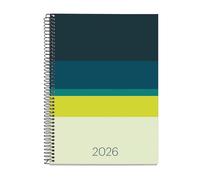 Miquelrius - Agenda 2026 18 Meses, Tamaño A5+, Planificador Semanal: de Julio'25 a Diciembre'26, Semana Vista, Espiral Metálico, Cubierta de Cartón Forrado, Catalán-Inglés-Portugués