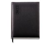 Miquelrius Agenda anual 2023, Día Página, Cubierta rígida acolchada cosida, Español, Color Negro, Tamaño Pro 210 x 270 mm