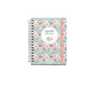 Miquelrius - Agenda Escolar 2019-2020, Floral Semana Vista Español, 155 x 215 mm