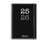 Miquelrius - Agenda Escolar 2025 2026, Planificación 12 Meses: de Septiembre a Agosto, Tamaño 117 x 174 mm, Semana Vista, Cubierta de Polipropileno Opaco, Cierre con Goma, Catalán-Inglés