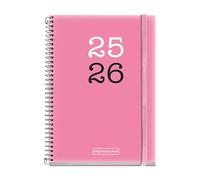 Miquelrius - Agenda Escolar 2025 2026, Planificación 12 Meses: de Septiembre a Agosto, Tamaño 117 x 174 mm, Semana Vista, Cubierta de Polipropileno Opaco, Cierre con Goma, Español-Inglés
