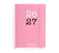 Miquelrius - Agenda Escolar 2026 2027 Día por Página A6+, Rosa