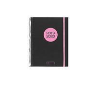 Miquelrius - Agenda Escolar con Espiral 2019-2020, Semana Vista Neón Coral Español, 117 x 174 mm
