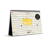 Miquelrius - Calendario 2026 2027 12 Meses, Calendario de Sobremesa A5 (21 × 14,85 cm), Ilustración Diferente cada Mes, Espacio para Anotar, Resumen Mensual, Espiral Doble, Stickers, Español