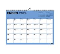Miquelrius - Calendario Pared 18 Meses, de Julio 2023 a Diciembre 2024, Tamaño A3, Colores