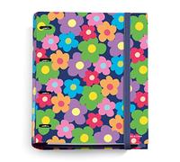 Miquelrius - Carpebloc, Carpeta con 4 Anillas + Recambio 100 Hojas A4 Cuadrícula, Carpesano Cierre con Goma, Agatha Ruiz de la Prada, Flor