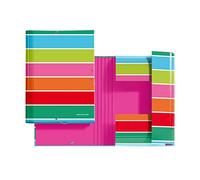 Miquelrius - Carpeta con Solapas , Tamaño A4 , Cierre con goma , Cartón Rígido , Agatha Ruiz de la Prada , Colección Basic