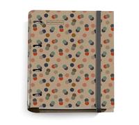 Miquelrius - Carpeta de 4 Anillas, Archivador A4 Cartón Rígido, Ecoconfetti | Recambio de 100 Hojas Cuadriculadas Recicladas, Papel 80 g/m², Cierre de Goma, Material Escolar y de Oficina, Carpebloc