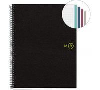 Miquelrius - cuaderno a4, 120 hojas, 4 franjas de colores, papel recic
