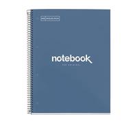 Miquelrius Cuaderno espiral 1 Emotions A4 Microperforado 80 hojas 90 g/m² Cuadro 5 mm Azul marino